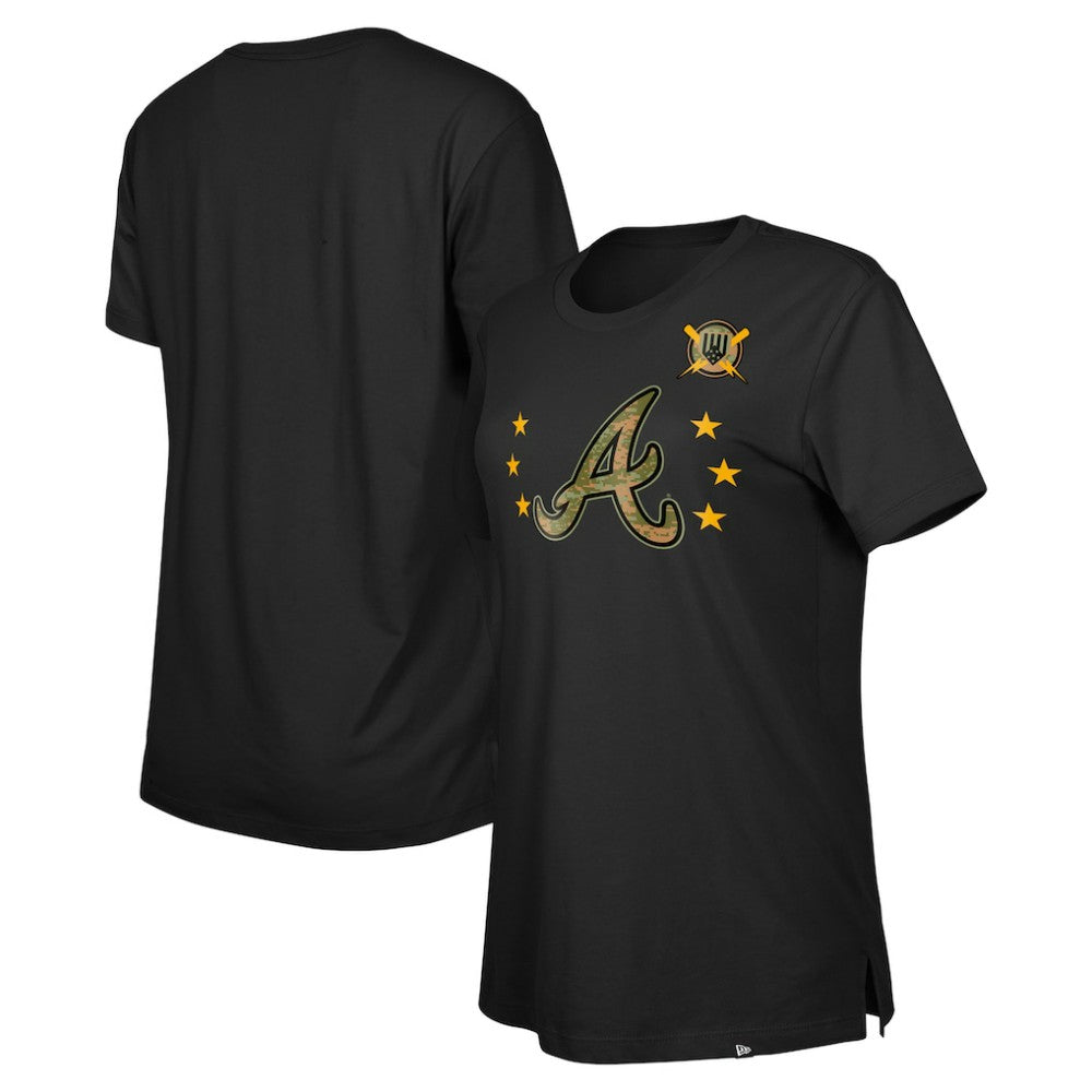 Atlanta Braves New Era Women's Armed Forces Day T-Shirt Clearance