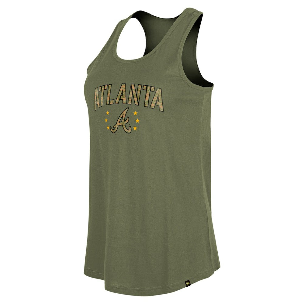 Atlanta Braves New Era Women's Armed Forces Day Tank Top Sale
