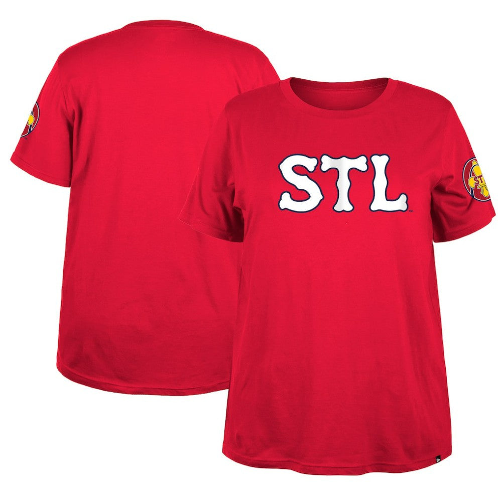 St. Louis Cardinals New Era Women's 2024 City Connect Plus Size T-Shirt Lifestyle
