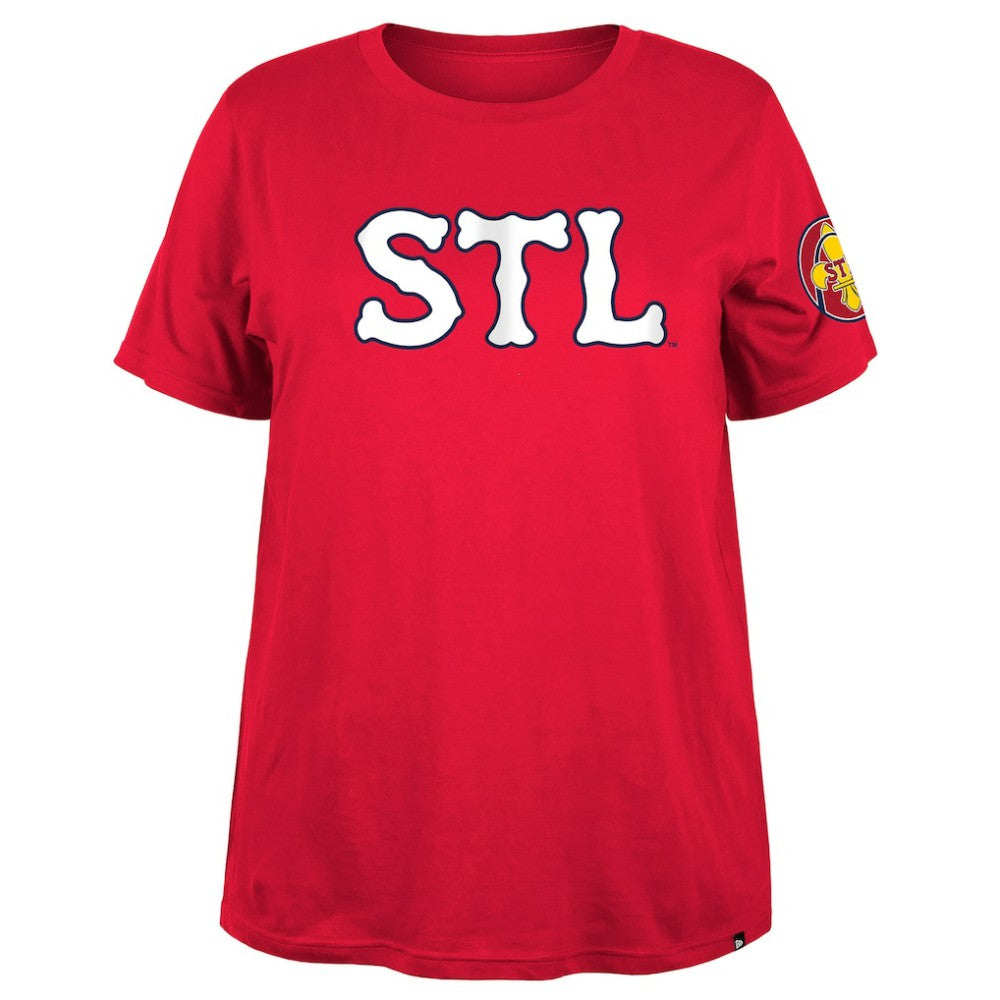 St. Louis Cardinals New Era Women's 2024 City Connect Plus Size T-Shirt Lifestyle