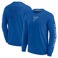 St. Louis Blues - Fanatics Elements Strive Long Sleeve T-Shirt Blue