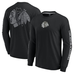 Chicago Blackhawks Fanatics Elements Strive Long Sleeve T-Shirt Black