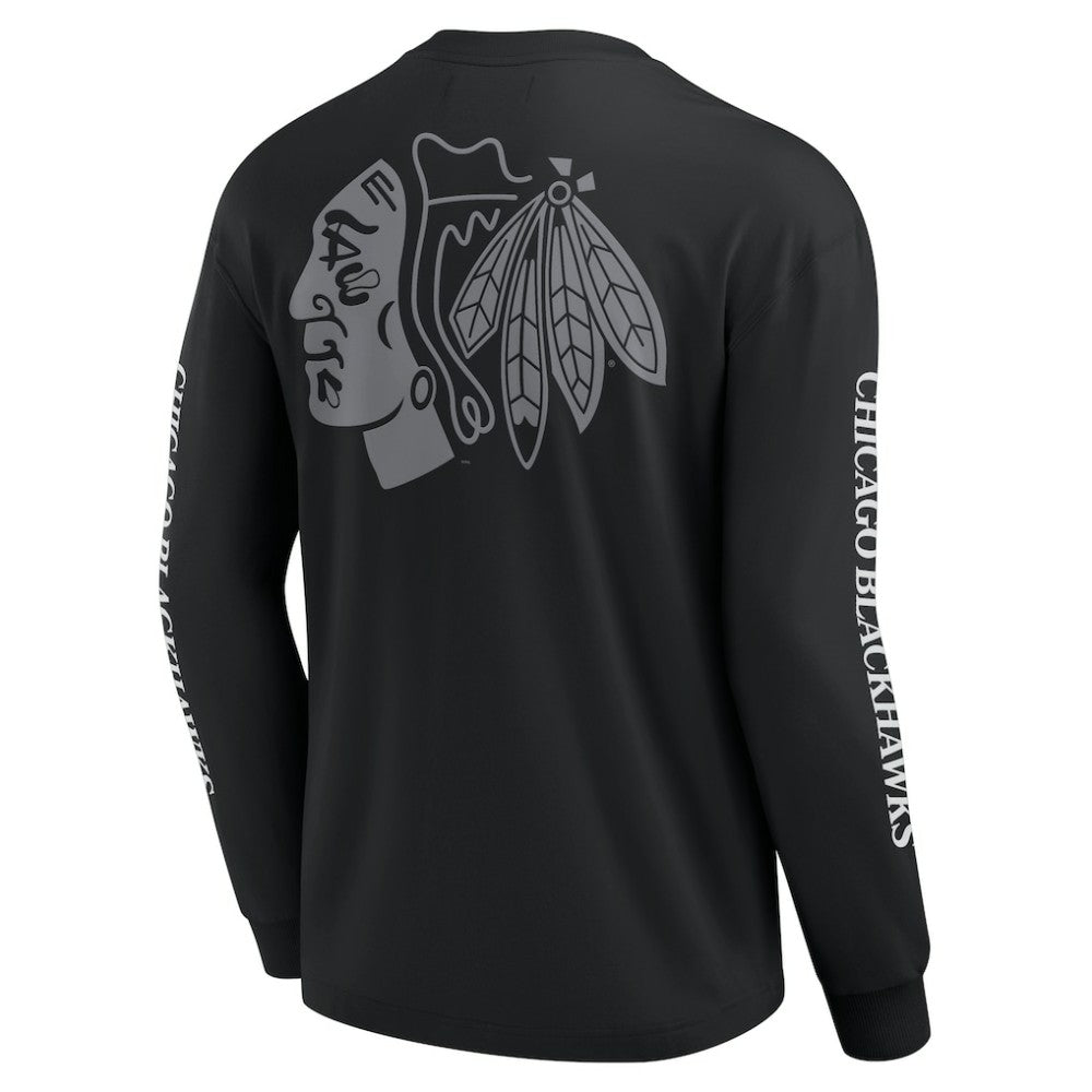 Chicago Blackhawks Fanatics Elements Strive Long Sleeve T-Shirt Black