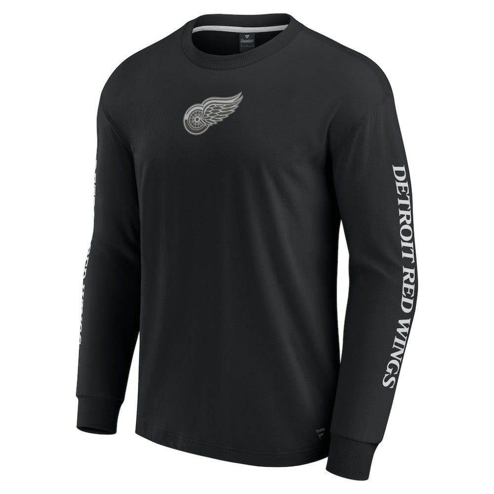 Detroit Red Wings - Fanatics Elements Strive Long Sleeve T-Shirt Black