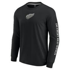 Detroit Red Wings - Fanatics Elements Strive Long Sleeve T-Shirt Black