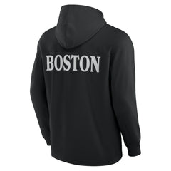 Boston Bruins Fanatics Elements Blaze Tri-Blend Long Sleeve Hoodie T-Shirt Black