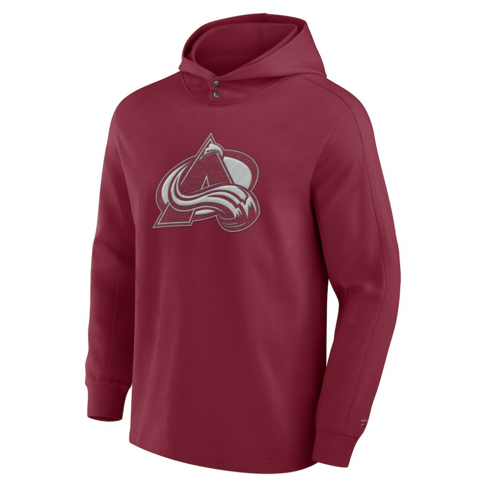 Colorado Avalanche - Fanatics Elements Blaze Tri-Blend Long Sleeve Hoodie T-Shirt Burgundy
