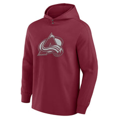 Colorado Avalanche - Fanatics Elements Blaze Tri-Blend Long Sleeve Hoodie T-Shirt Burgundy