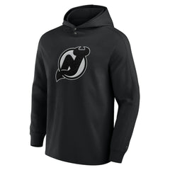 New Jersey Devils - Fanatics Elements Blaze Tri-Blend Long Sleeve Hoodie T-Shirt Black
