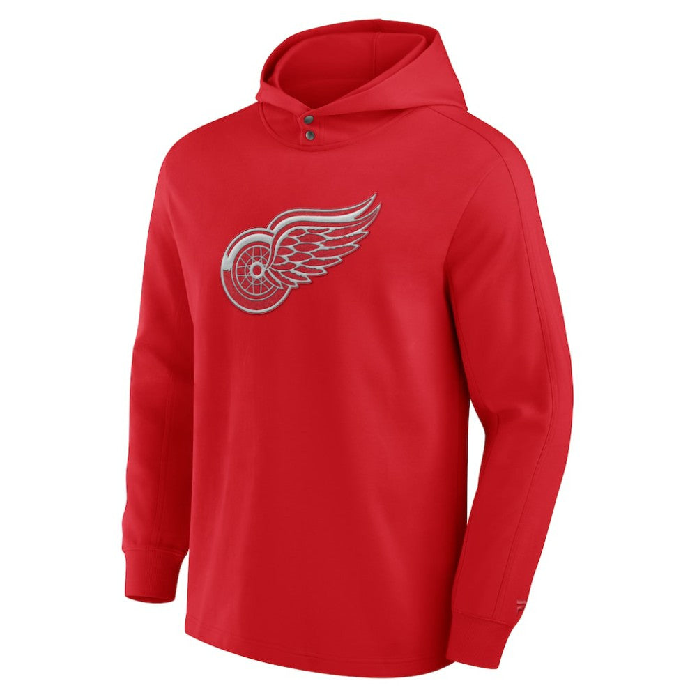 Detroit Red Wings - Fanatics Elements Blaze Tri-Blend Long Sleeve Hoodie T-Shirt Red