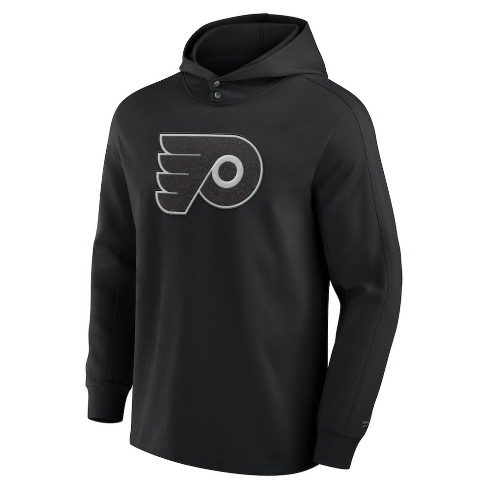Philadelphia Flyers - Fanatics Elements Blaze Tri-Blend Long Sleeve Hoodie T-Shirt Black