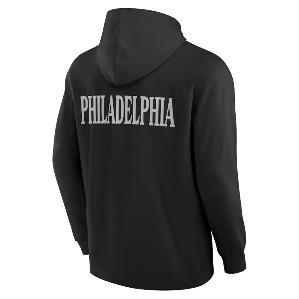 Philadelphia Flyers - Fanatics Elements Blaze Tri-Blend Long Sleeve Hoodie T-Shirt Black