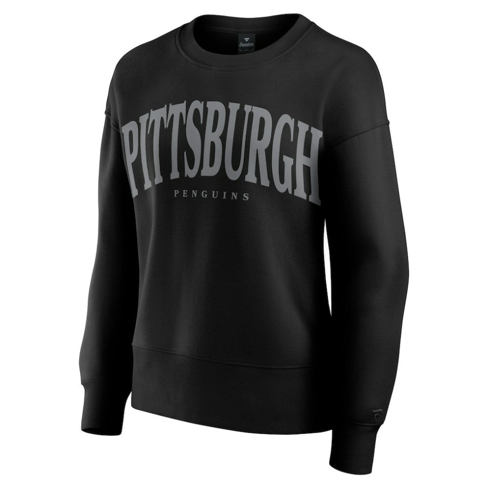Pittsburgh Penguins Fanatics Women's Elements Flow Pullover Sweatshirt Black