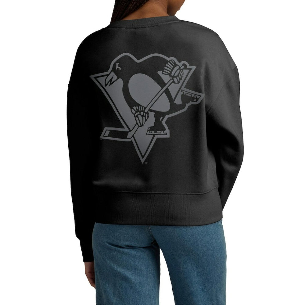 Pittsburgh Penguins Fanatics Women's Elements Flow Pullover Sweatshirt Black