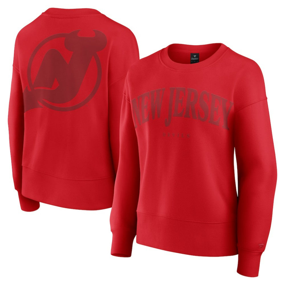 New Jersey Devils - Fanatics Women's Elements Flow Pullover Sweatshirt Red
