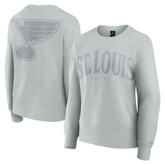 St. Louis Blues - Fanatics Women's Elements Flow Pullover Sweatshirt Gray