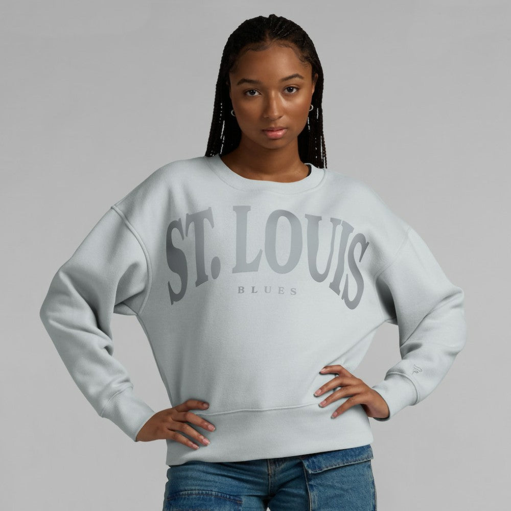 St. Louis Blues - Fanatics Women's Elements Flow Pullover Sweatshirt Gray