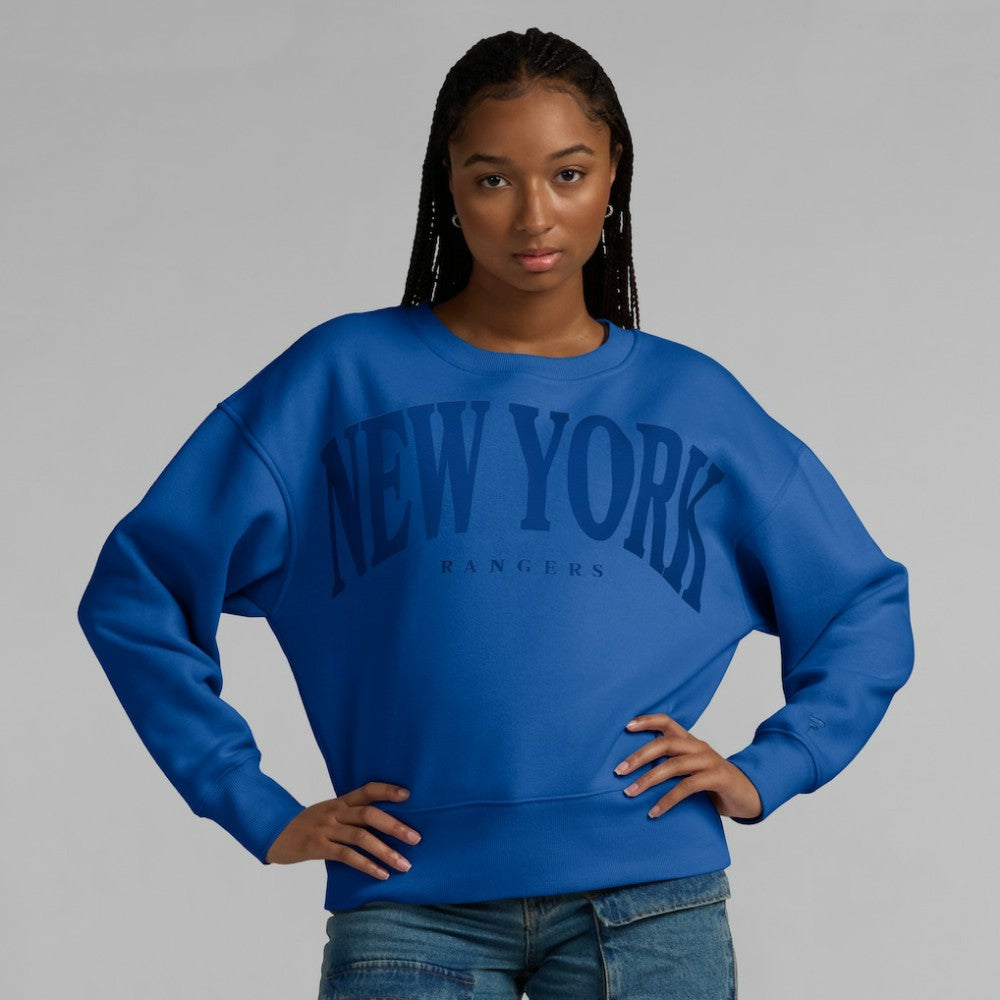 New York Rangers Fanatics Women's Elements Flow Pullover Sweatshirt Royal