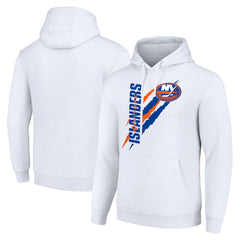 New York Islanders - Starter Color Scratch Fleece Pullover Hoodie White