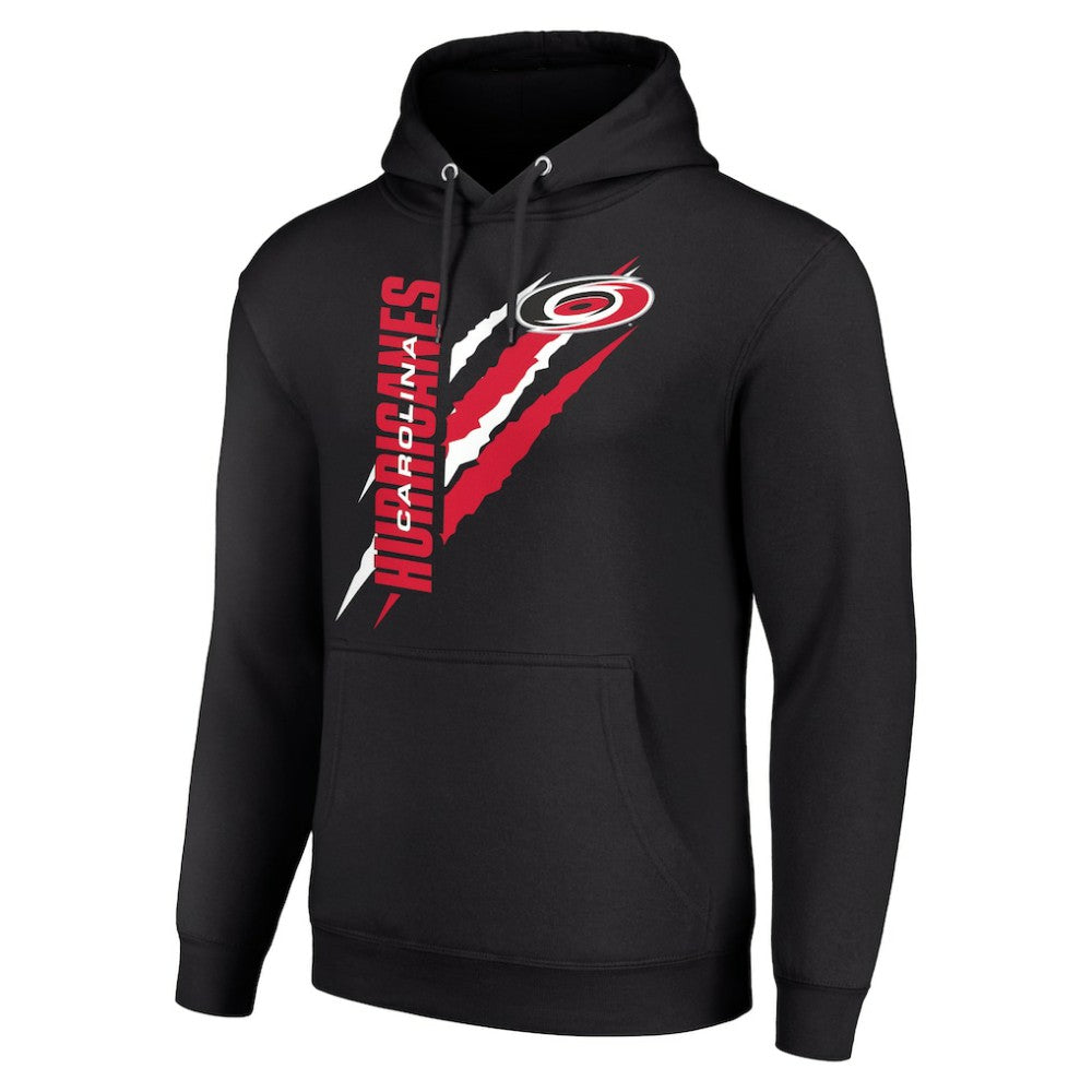 Carolina Hurricanes - Starter Color Scratch Fleece Pullover Hoodie Black