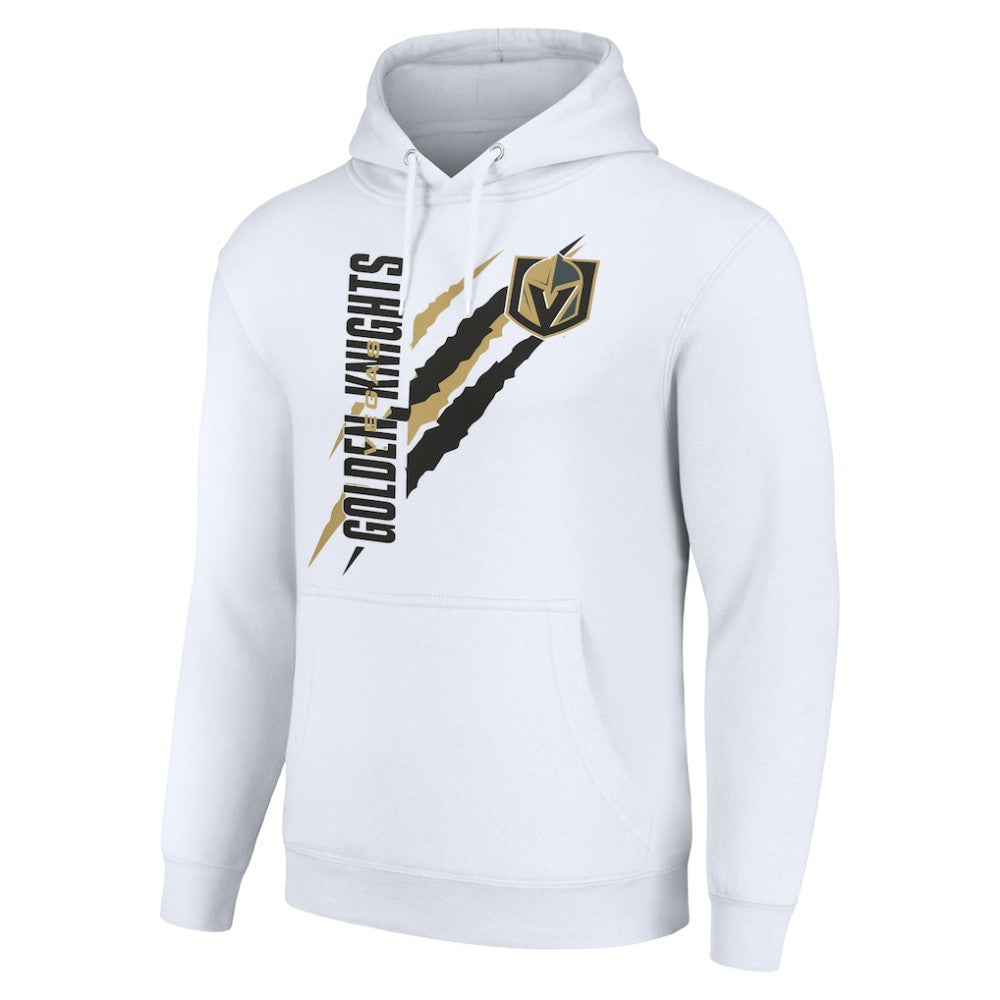 Vegas Golden Knights Starter Color Scratch Fleece Pullover Hoodie White