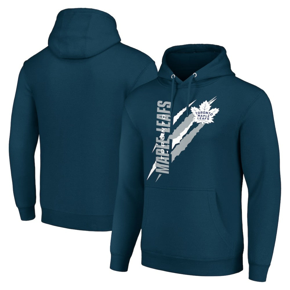 Toronto Maple Leafs - Starter Color Scratch Fleece Pullover Hoodie Blue