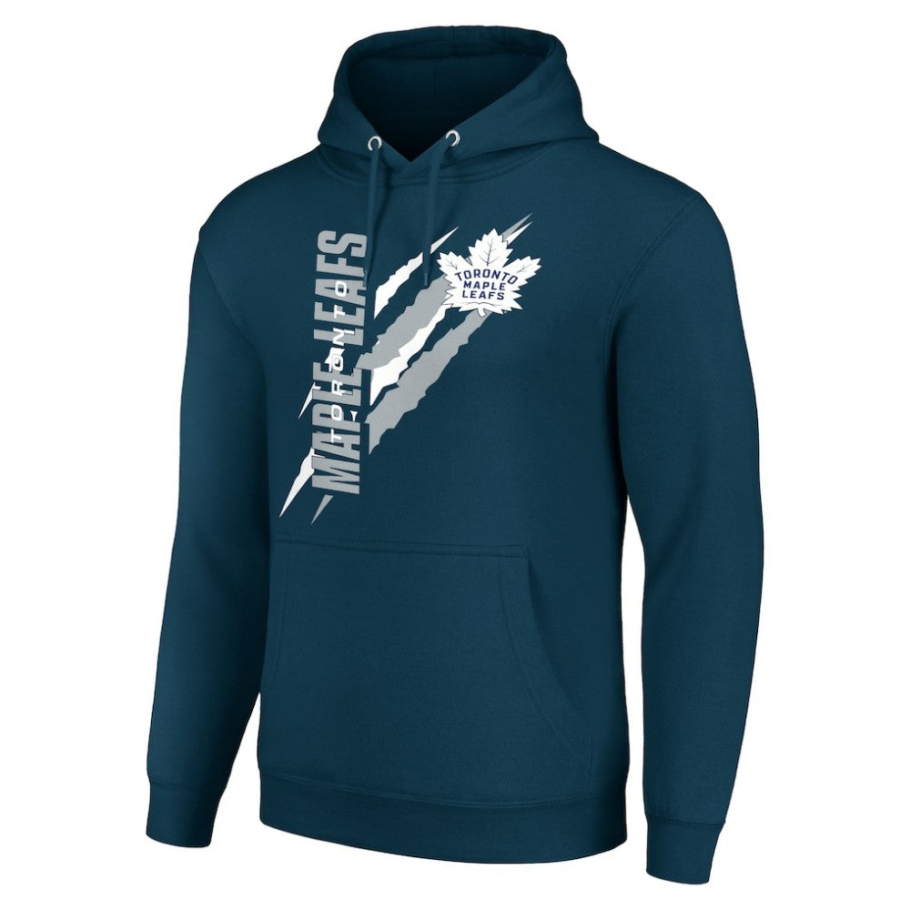 Toronto Maple Leafs - Starter Color Scratch Fleece Pullover Hoodie Blue