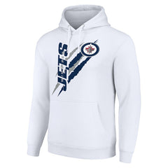 Winnipeg Jets - Starter Color Scratch Fleece Pullover Hoodie White