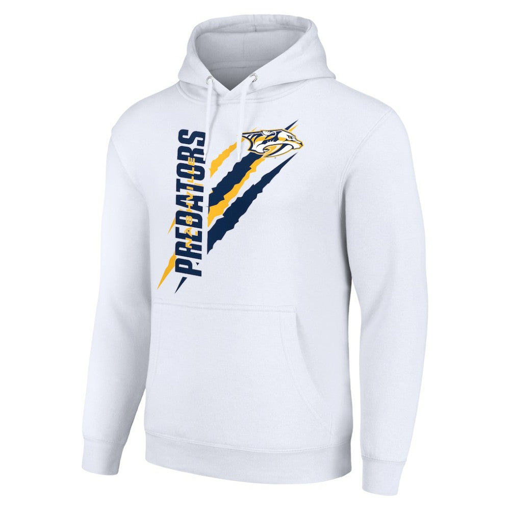 Nashville Predators - Starter Color Scratch Fleece Pullover Hoodie White