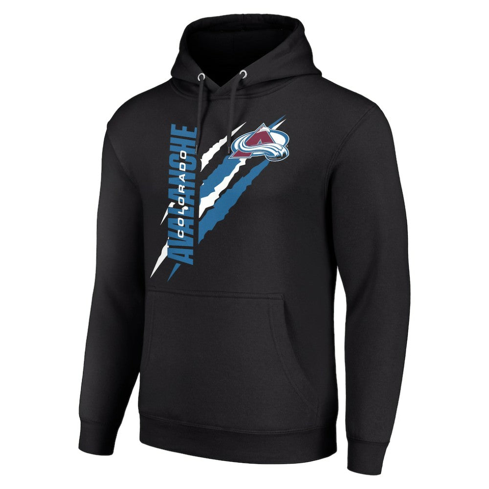 Colorado Avalanche - Starter Color Scratch Fleece Pullover Hoodie Black