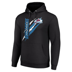 Colorado Avalanche - Starter Color Scratch Fleece Pullover Hoodie Black