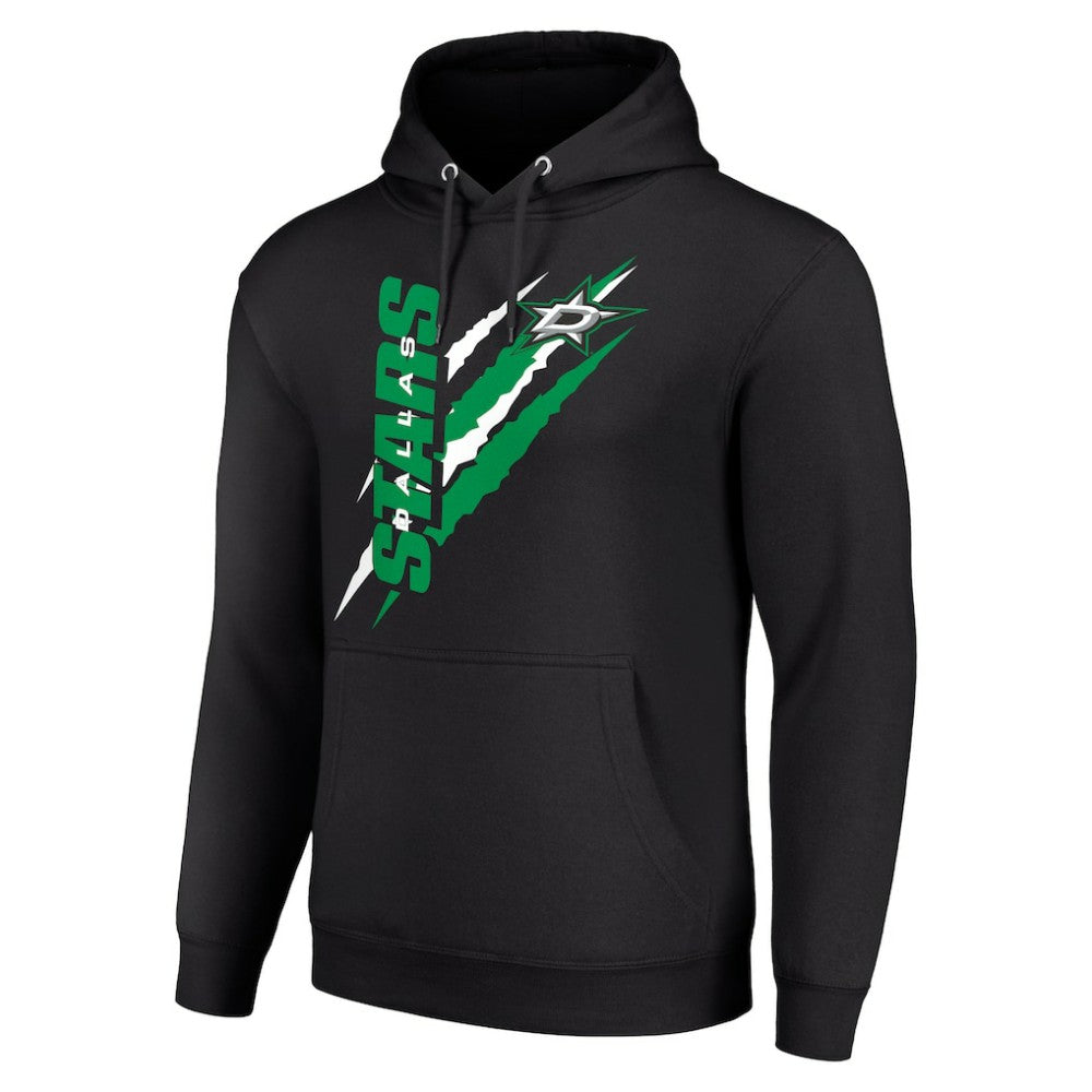 Dallas Stars - Starter Color Scratch Fleece Pullover Hoodie Black