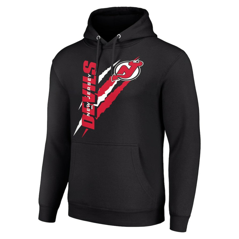 New Jersey Devils - Starter Color Scratch Fleece Pullover Hoodie Black