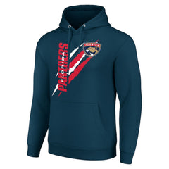 Florida Panthers - Starter Color Scratch Fleece Pullover Hoodie Blue