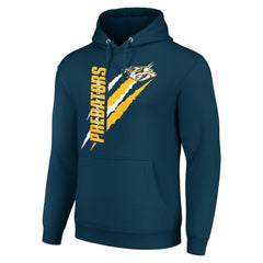 Nashville Predators - Starter Color Scratch Fleece Pullover Hoodie Blue