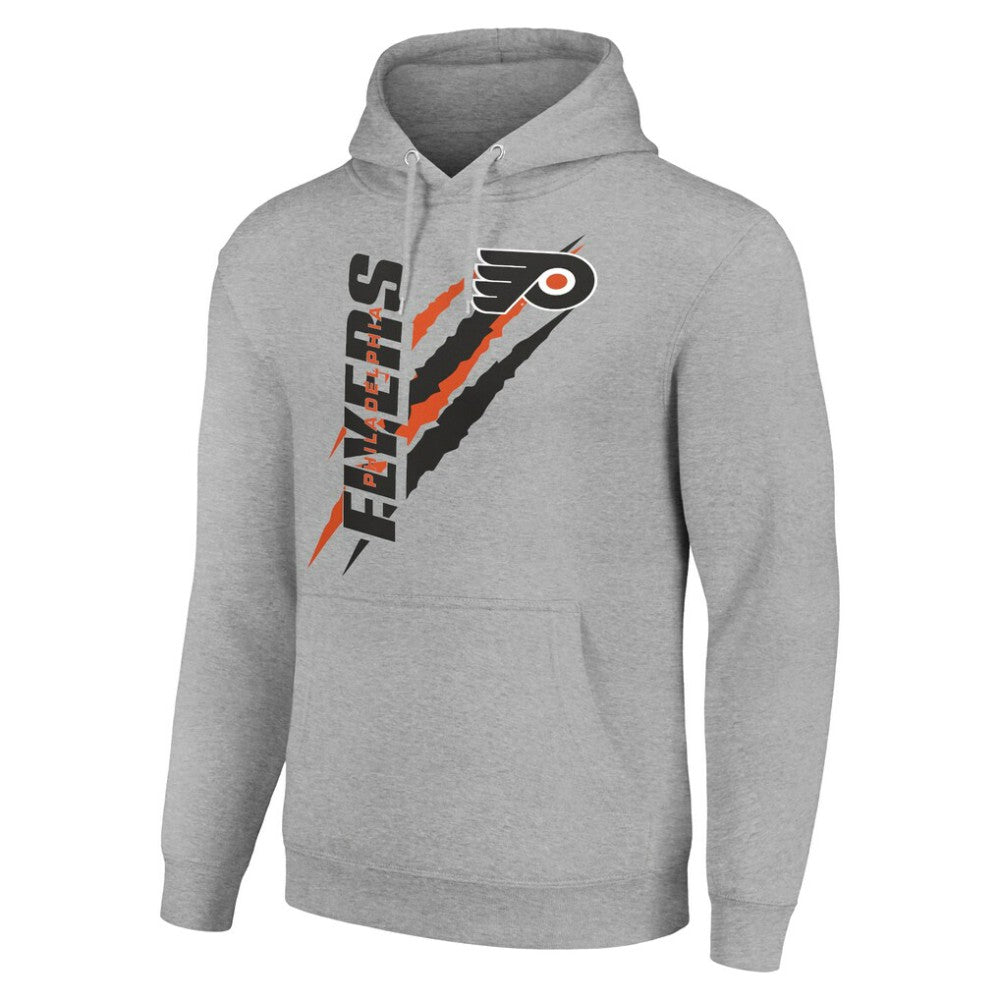 Philadelphia Flyers - Starter Color Scratch Fleece Pullover Hoodie Heather Gray