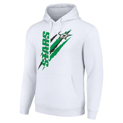 Dallas Stars - Starter Color Scratch Fleece Pullover Hoodie White