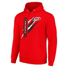 Carolina Hurricanes - Starter Color Scratch Fleece Pullover Hoodie Red