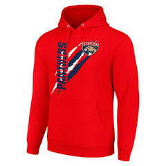 Florida Panthers - Starter Color Scratch Fleece Pullover Hoodie Red
