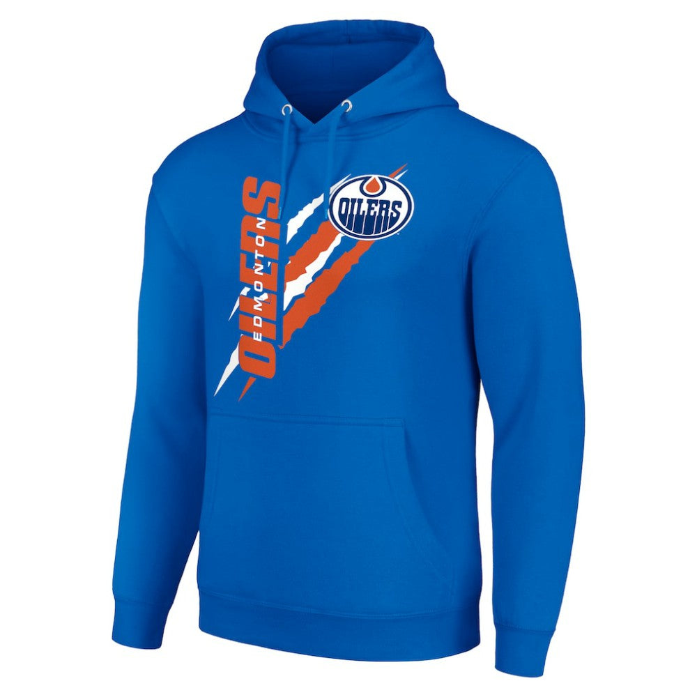 Edmonton Oilers - Starter Color Scratch Fleece Pullover Hoodie Royal