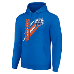 Edmonton Oilers - Starter Color Scratch Fleece Pullover Hoodie Royal