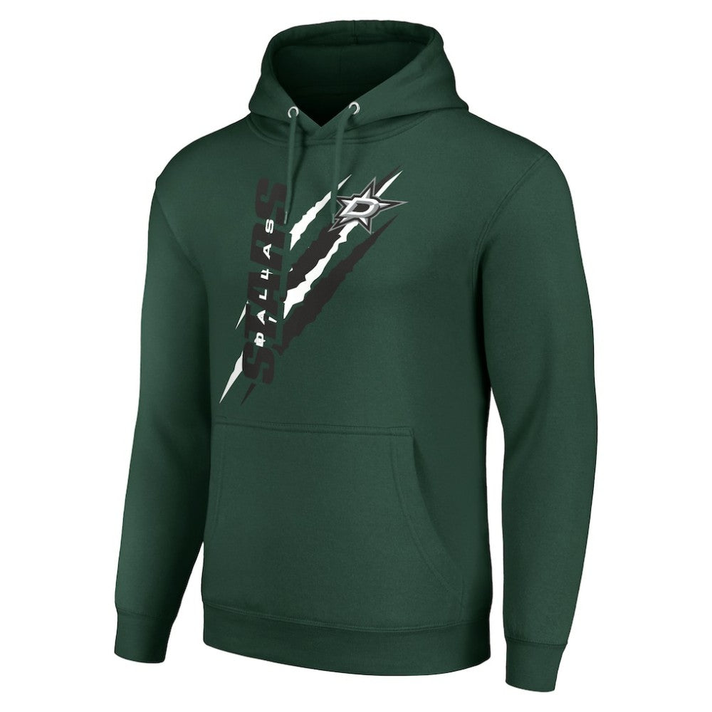 Dallas Stars - Starter Color Scratch Fleece Pullover Hoodie Green