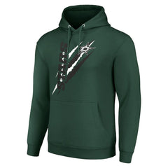 Dallas Stars - Starter Color Scratch Fleece Pullover Hoodie Green