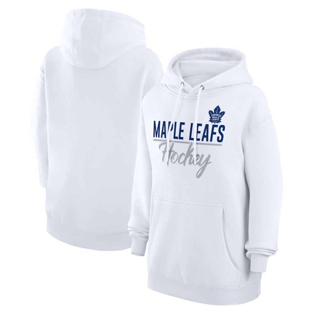 Toronto Maple Leafs - G-III 4Her by Carl Banks Women's Team Fleece Pullover Hoodie White