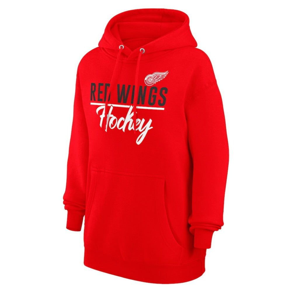 Detroit Red Wings - G-III 4Her by Carl Banks Women's Team Fleece Pullover Hoodie Red