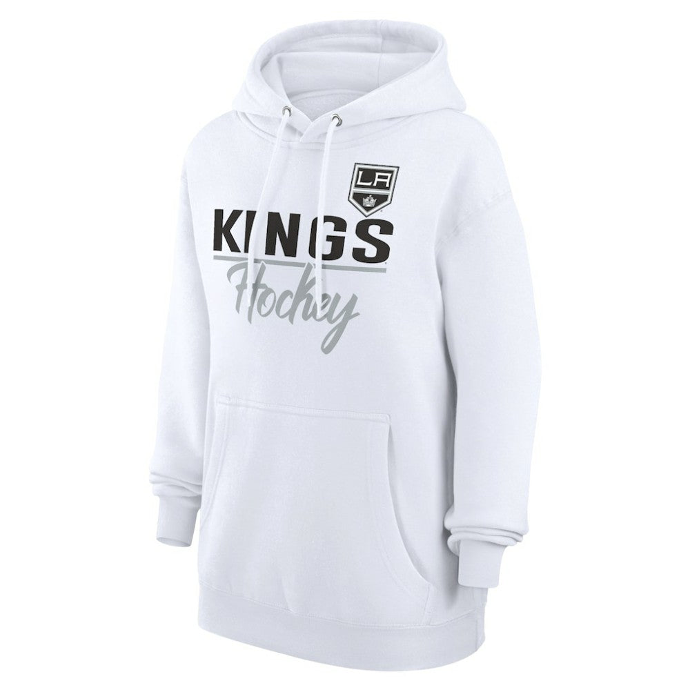 Los Angeles Kings - G-III 4Her by Carl Banks Women's Team Fleece Pullover Hoodie White