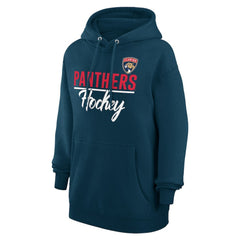 Florida Panthers - G-III 4Her by Carl Banks Women's Team Fleece Pullover Hoodie Navy