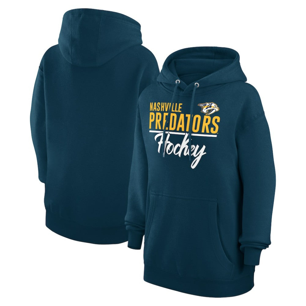 Nashville Predators - G-III 4Her by Carl Banks Women's Team Fleece Pullover Hoodie Navy
