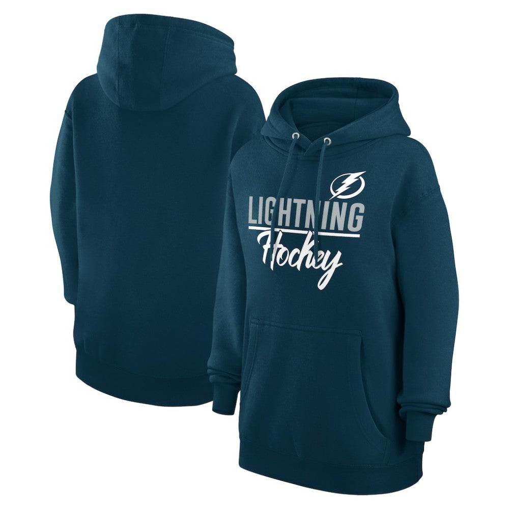 Tampa Bay Lightning - G-III 4Her by Carl Banks Women's Team Fleece Pullover Hoodie Navy