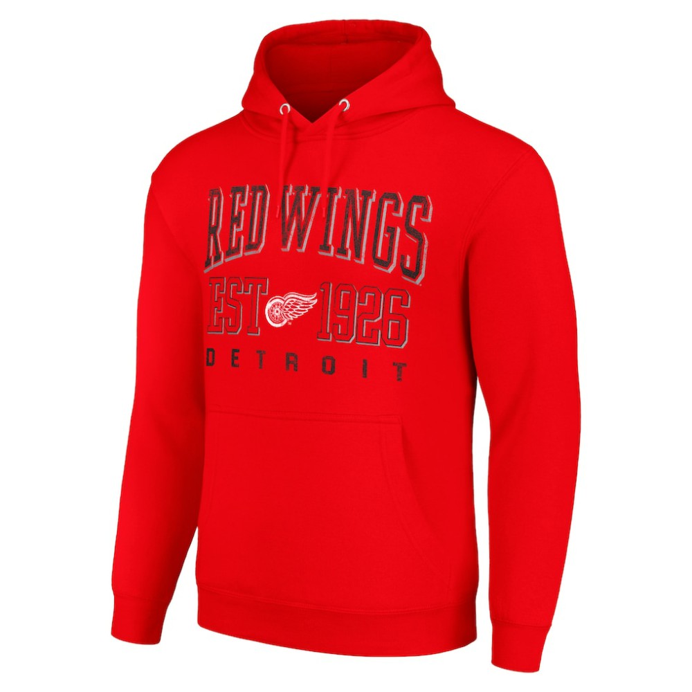 Detroit Red Wings - Starter Retro Graphic Pullover Hoodie Red